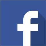 Ikona Facebook na granatowym tle